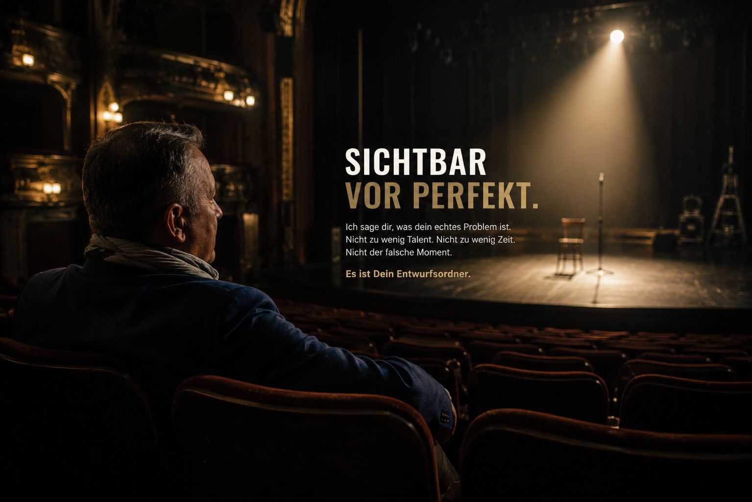 Sichtbar vor perfekt